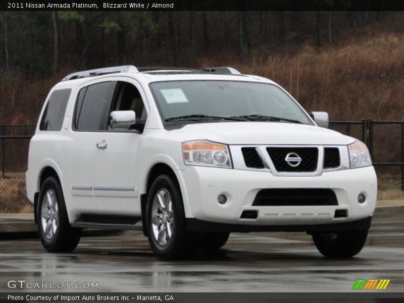 Blizzard White / Almond 2011 Nissan Armada Platinum