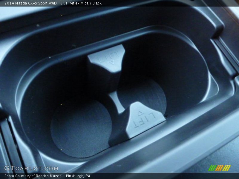 Blue Reflex Mica / Black 2014 Mazda CX-9 Sport AWD