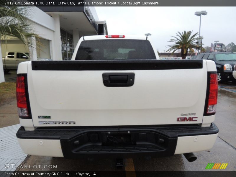 White Diamond Tricoat / Cocoa/Light Cashmere 2012 GMC Sierra 1500 Denali Crew Cab