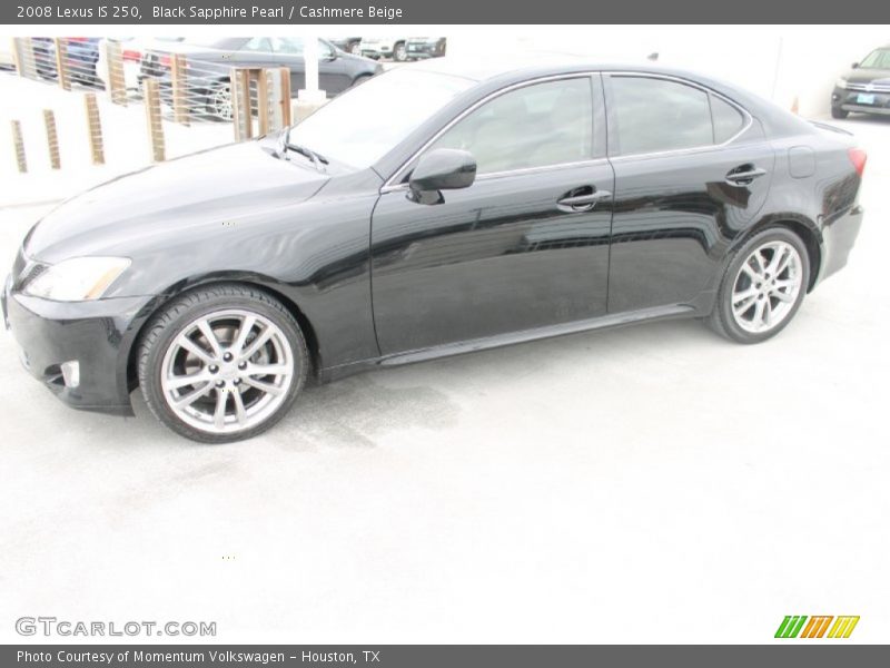 Black Sapphire Pearl / Cashmere Beige 2008 Lexus IS 250