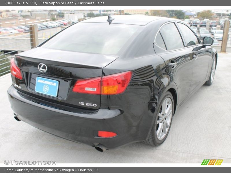 Black Sapphire Pearl / Cashmere Beige 2008 Lexus IS 250