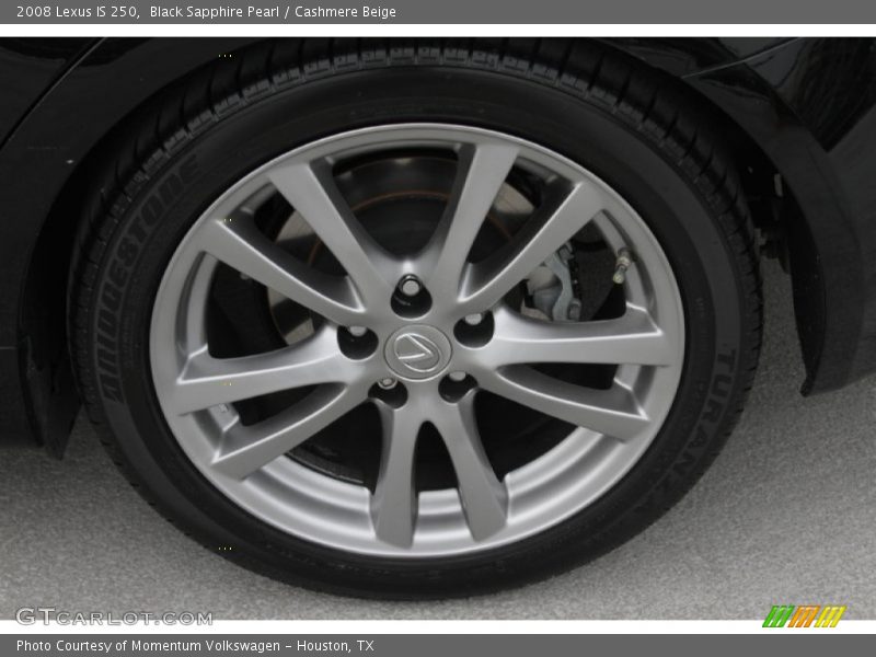 Black Sapphire Pearl / Cashmere Beige 2008 Lexus IS 250