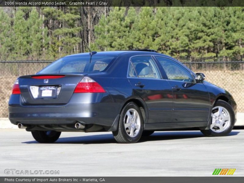 Graphite Pearl / Gray 2006 Honda Accord Hybrid Sedan