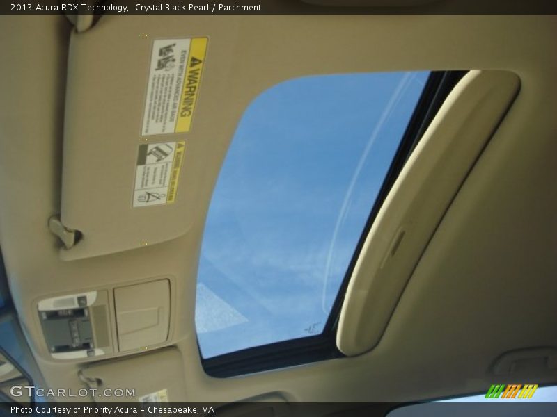 Crystal Black Pearl / Parchment 2013 Acura RDX Technology