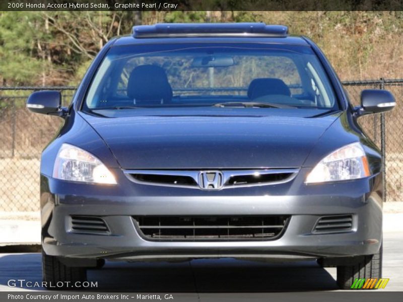 Graphite Pearl / Gray 2006 Honda Accord Hybrid Sedan
