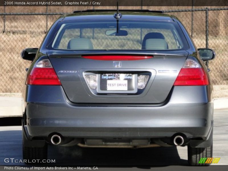 Graphite Pearl / Gray 2006 Honda Accord Hybrid Sedan