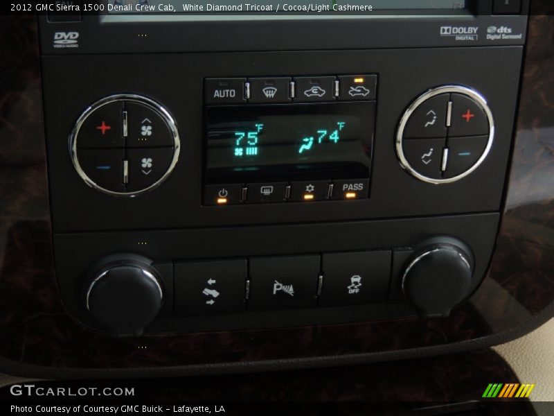 White Diamond Tricoat / Cocoa/Light Cashmere 2012 GMC Sierra 1500 Denali Crew Cab