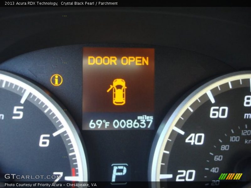 Crystal Black Pearl / Parchment 2013 Acura RDX Technology