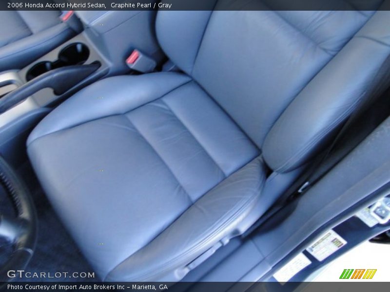 Graphite Pearl / Gray 2006 Honda Accord Hybrid Sedan