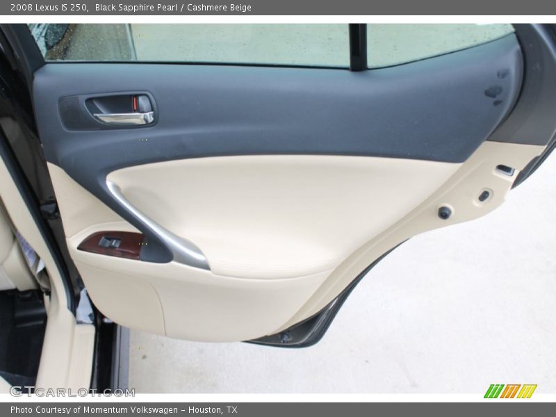 Black Sapphire Pearl / Cashmere Beige 2008 Lexus IS 250