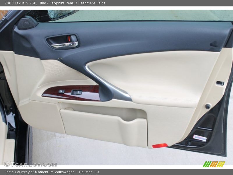 Black Sapphire Pearl / Cashmere Beige 2008 Lexus IS 250