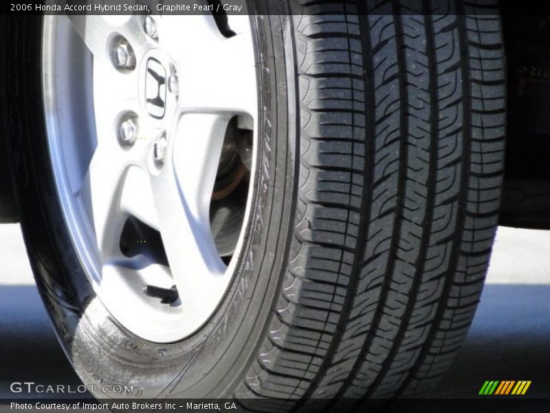 Graphite Pearl / Gray 2006 Honda Accord Hybrid Sedan