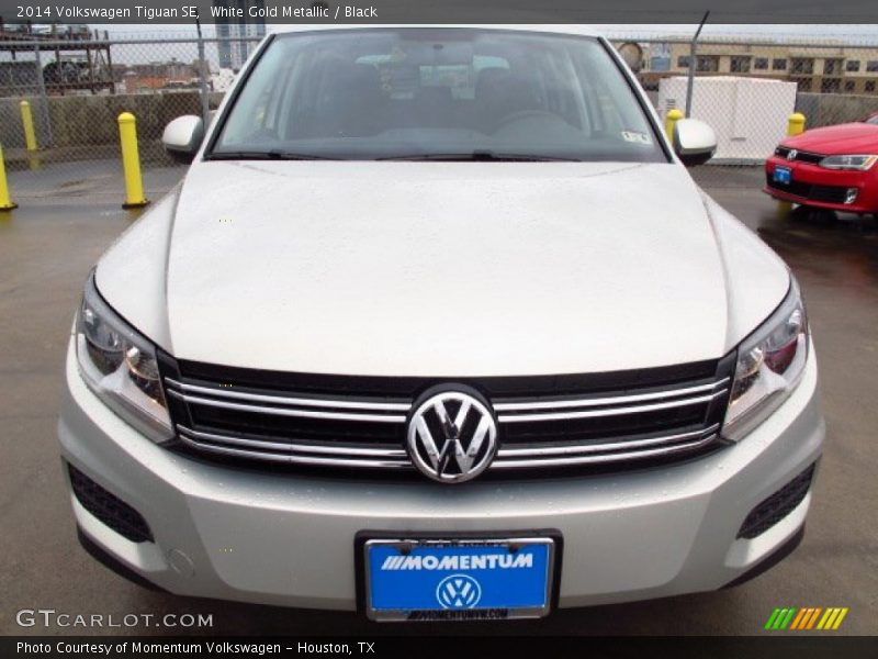 White Gold Metallic / Black 2014 Volkswagen Tiguan SE