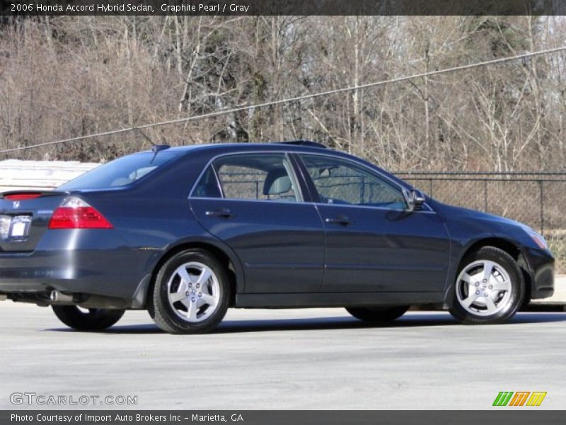 Graphite Pearl / Gray 2006 Honda Accord Hybrid Sedan