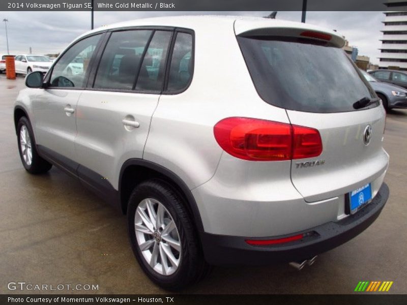 White Gold Metallic / Black 2014 Volkswagen Tiguan SE