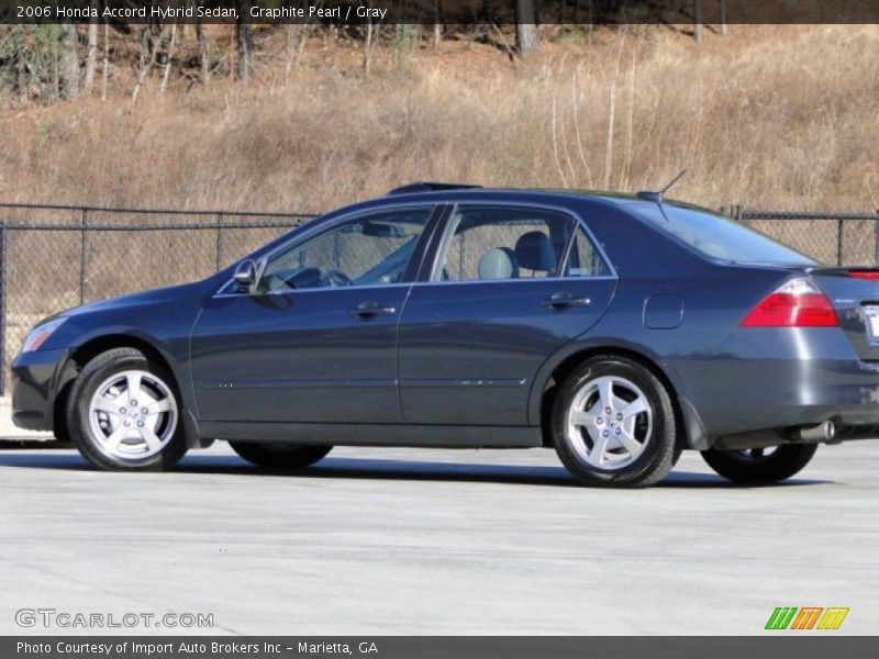 Graphite Pearl / Gray 2006 Honda Accord Hybrid Sedan