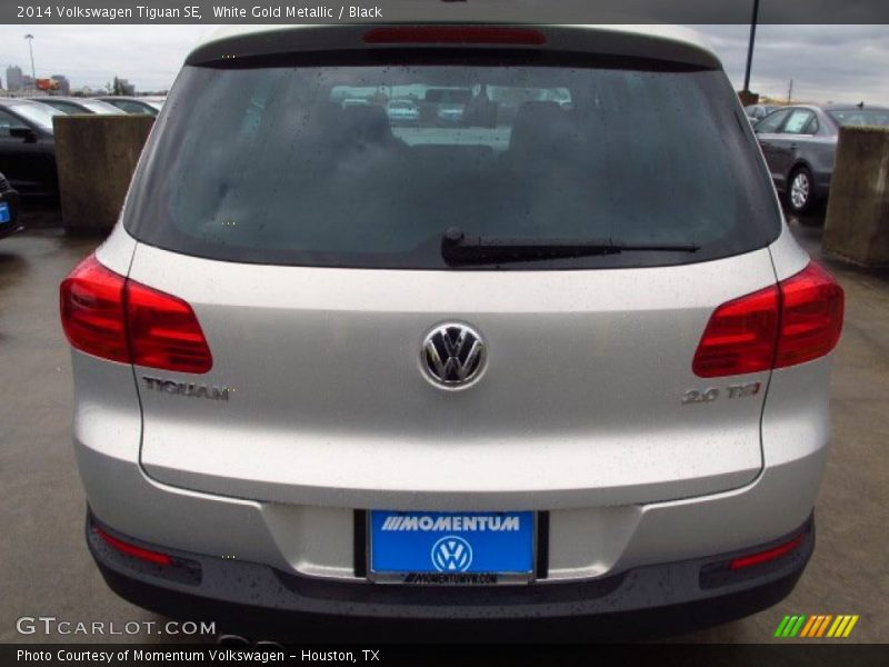 White Gold Metallic / Black 2014 Volkswagen Tiguan SE