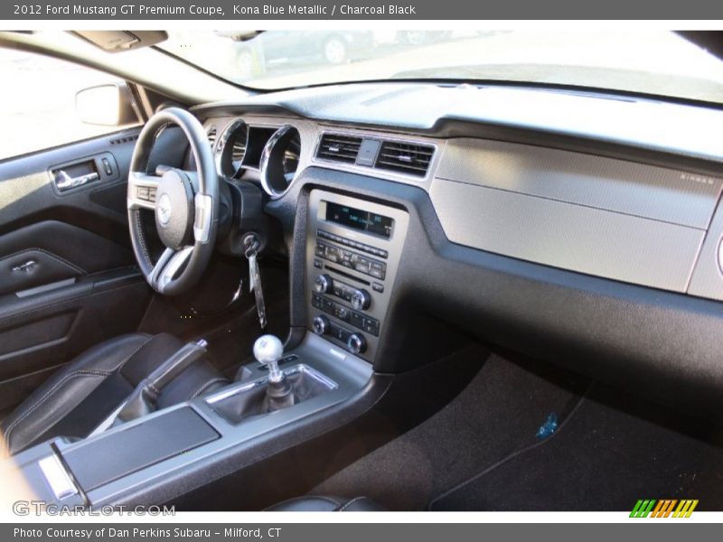 Kona Blue Metallic / Charcoal Black 2012 Ford Mustang GT Premium Coupe