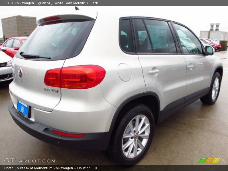 White Gold Metallic / Black 2014 Volkswagen Tiguan SE
