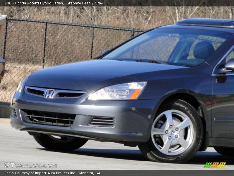 Graphite Pearl / Gray 2006 Honda Accord Hybrid Sedan