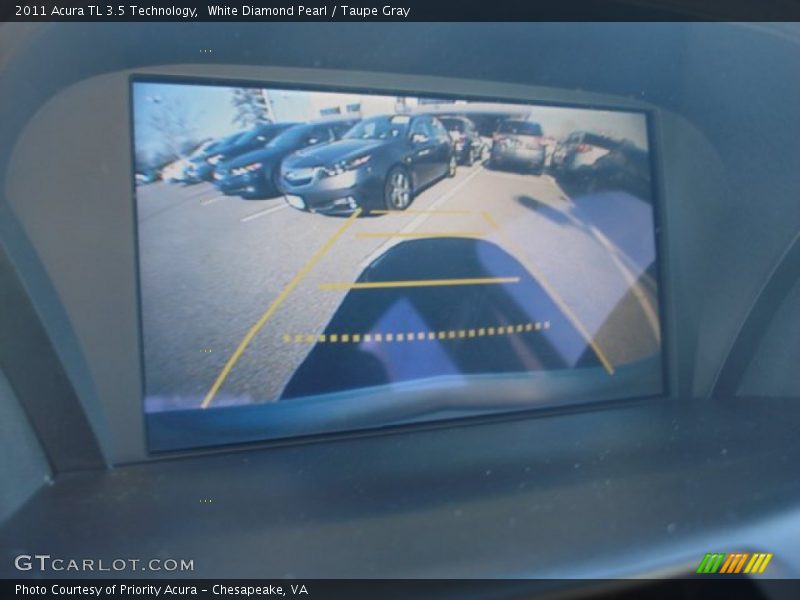 White Diamond Pearl / Taupe Gray 2011 Acura TL 3.5 Technology