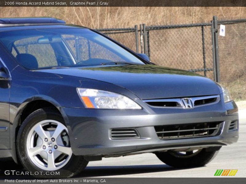 Graphite Pearl / Gray 2006 Honda Accord Hybrid Sedan