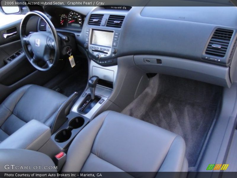 Graphite Pearl / Gray 2006 Honda Accord Hybrid Sedan