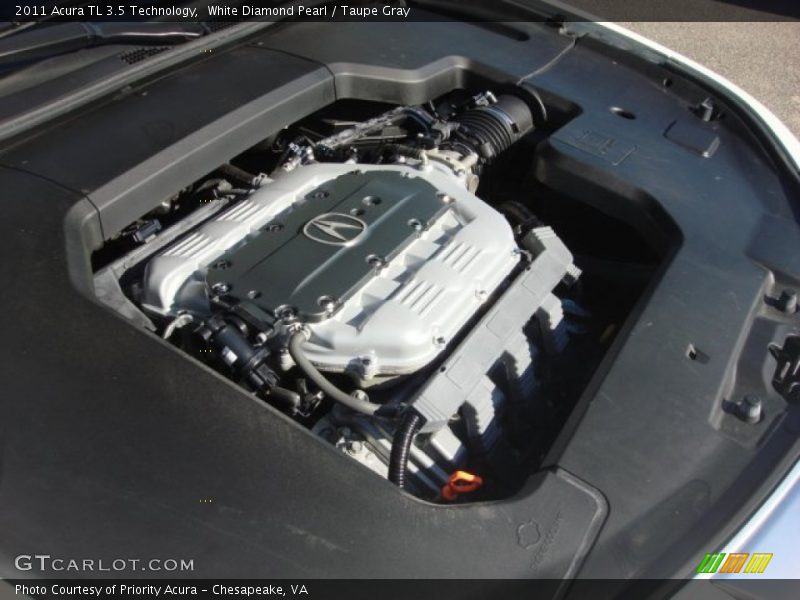 White Diamond Pearl / Taupe Gray 2011 Acura TL 3.5 Technology