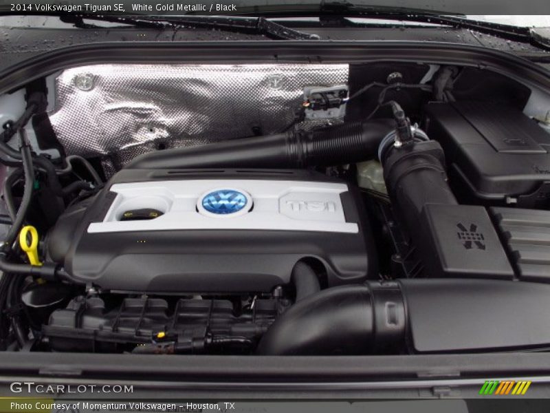 White Gold Metallic / Black 2014 Volkswagen Tiguan SE