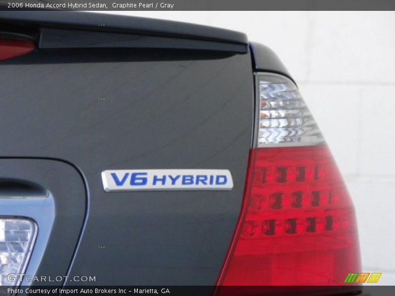 Graphite Pearl / Gray 2006 Honda Accord Hybrid Sedan