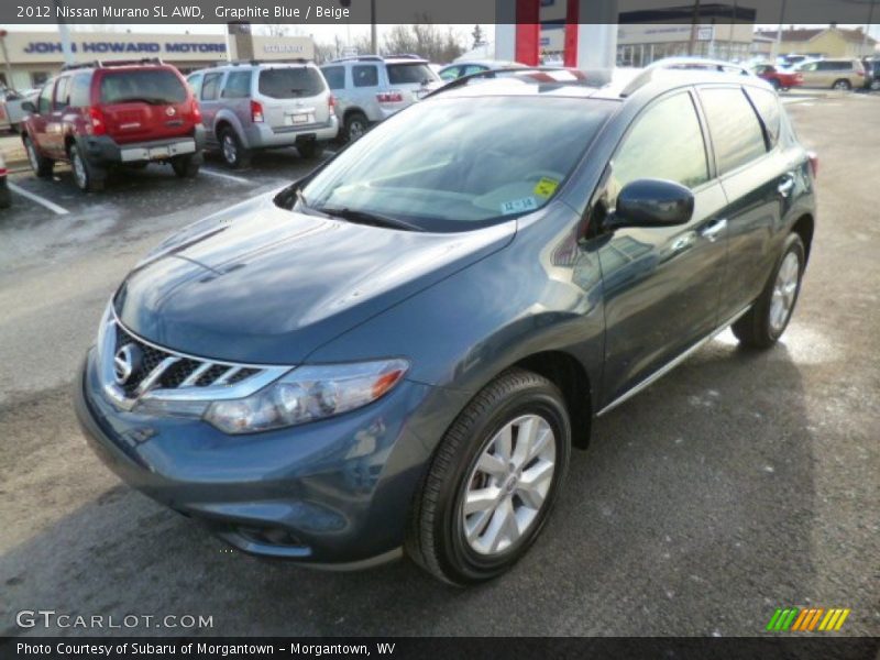 Graphite Blue / Beige 2012 Nissan Murano SL AWD