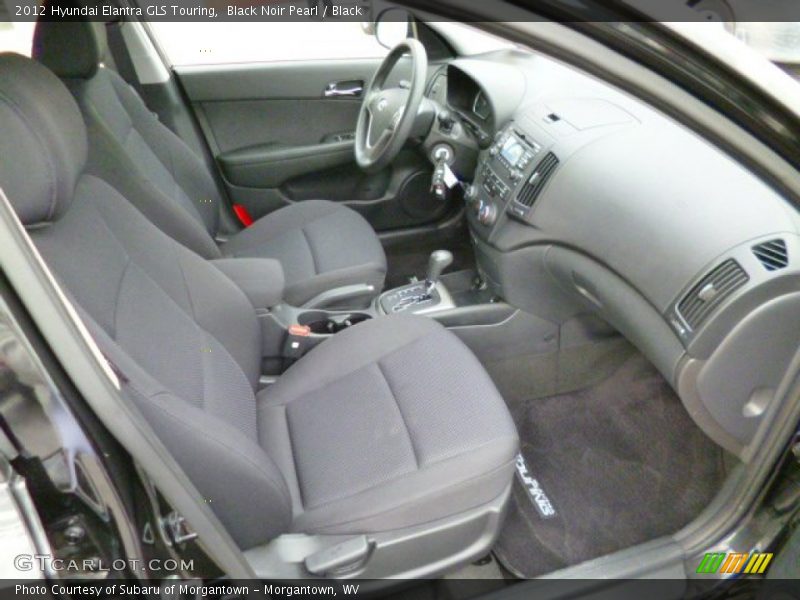 Black Noir Pearl / Black 2012 Hyundai Elantra GLS Touring