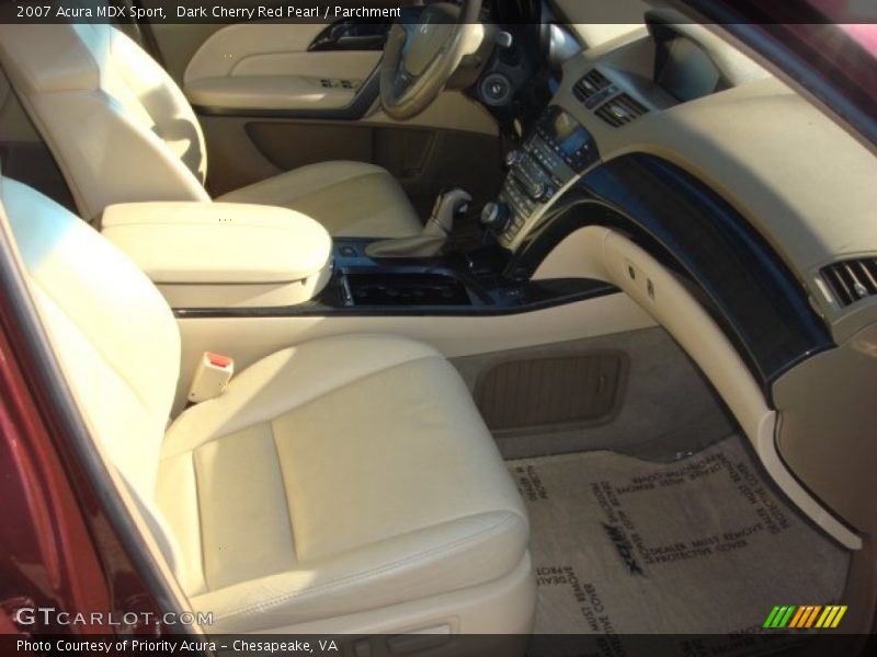 Dark Cherry Red Pearl / Parchment 2007 Acura MDX Sport