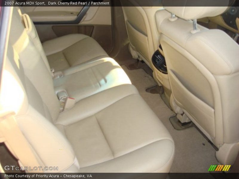 Dark Cherry Red Pearl / Parchment 2007 Acura MDX Sport