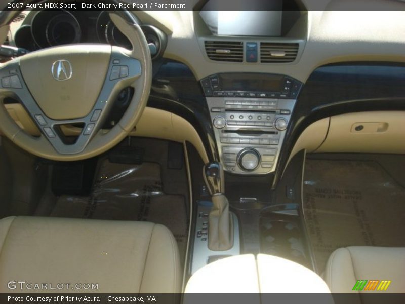 Dark Cherry Red Pearl / Parchment 2007 Acura MDX Sport