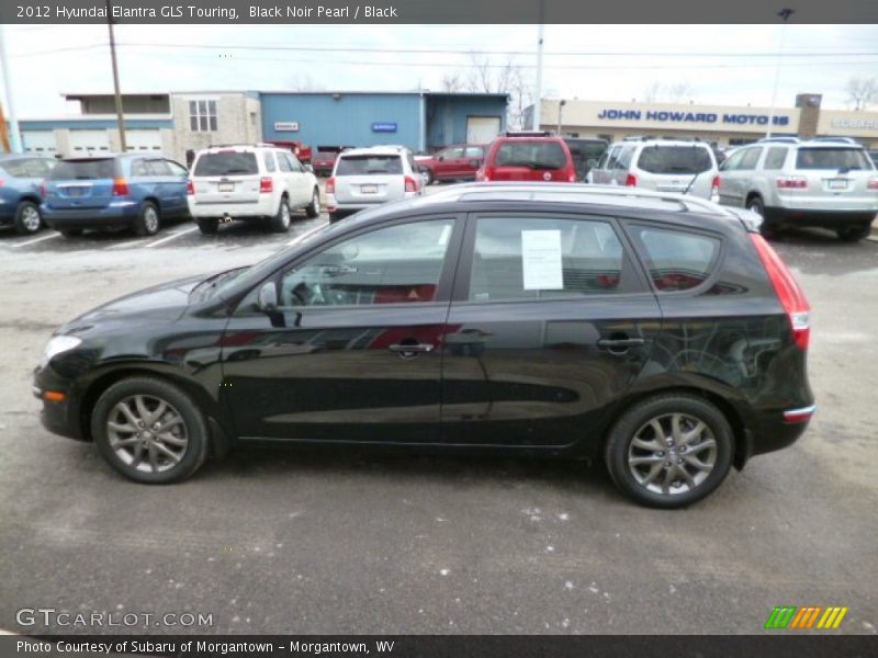 Black Noir Pearl / Black 2012 Hyundai Elantra GLS Touring