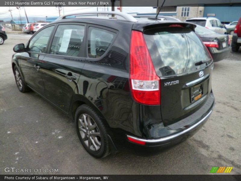 Black Noir Pearl / Black 2012 Hyundai Elantra GLS Touring