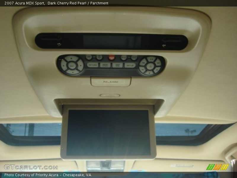 Dark Cherry Red Pearl / Parchment 2007 Acura MDX Sport