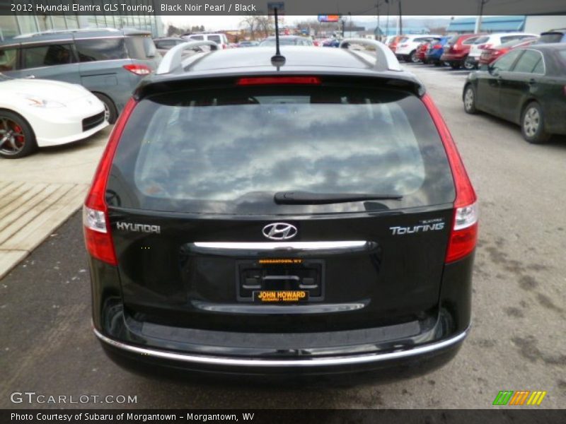 Black Noir Pearl / Black 2012 Hyundai Elantra GLS Touring