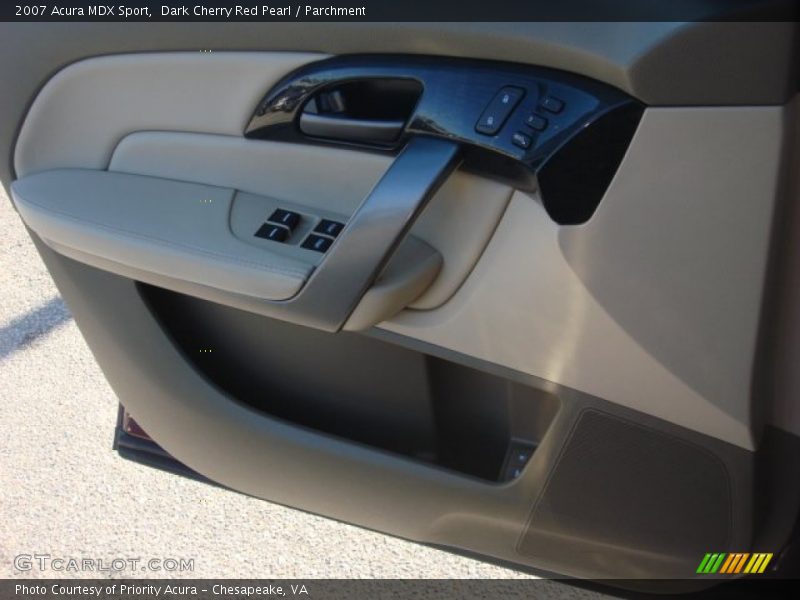 Dark Cherry Red Pearl / Parchment 2007 Acura MDX Sport