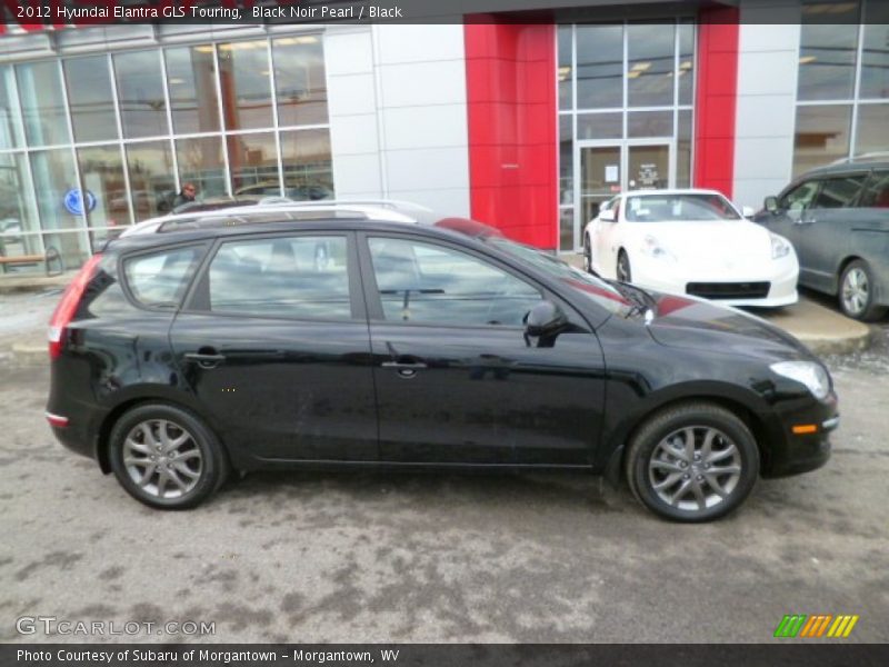 Black Noir Pearl / Black 2012 Hyundai Elantra GLS Touring