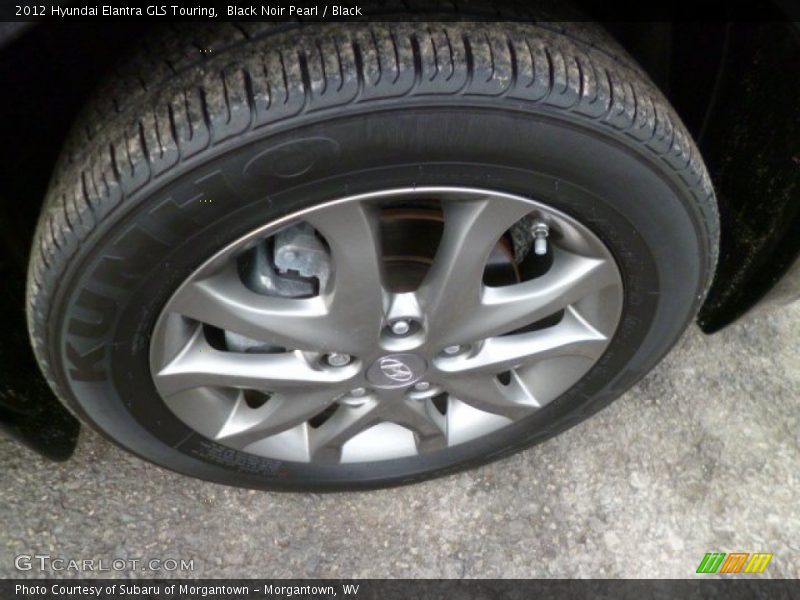 Black Noir Pearl / Black 2012 Hyundai Elantra GLS Touring