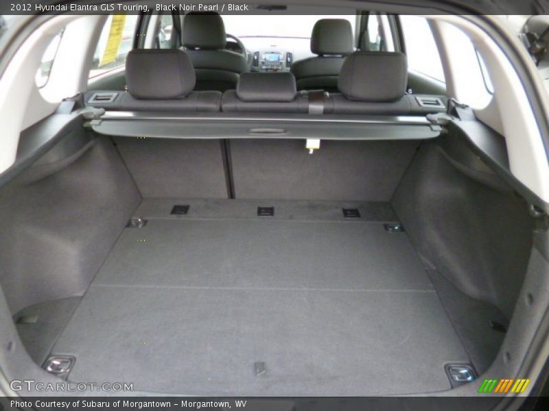 Black Noir Pearl / Black 2012 Hyundai Elantra GLS Touring