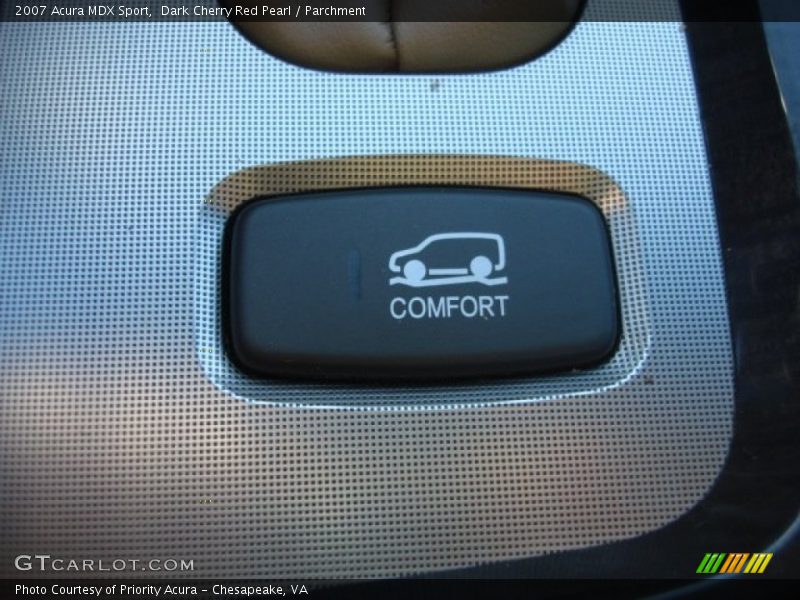Dark Cherry Red Pearl / Parchment 2007 Acura MDX Sport