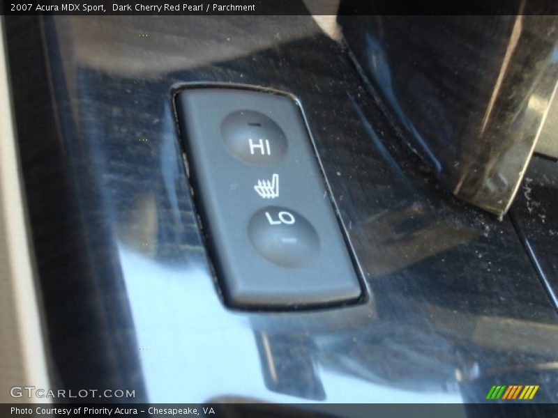 Dark Cherry Red Pearl / Parchment 2007 Acura MDX Sport