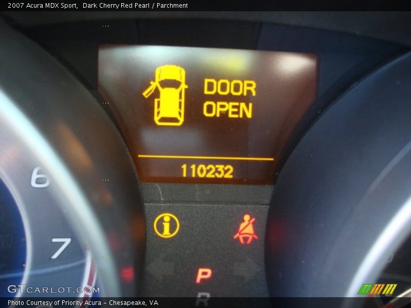 Dark Cherry Red Pearl / Parchment 2007 Acura MDX Sport