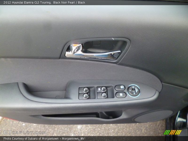 Black Noir Pearl / Black 2012 Hyundai Elantra GLS Touring