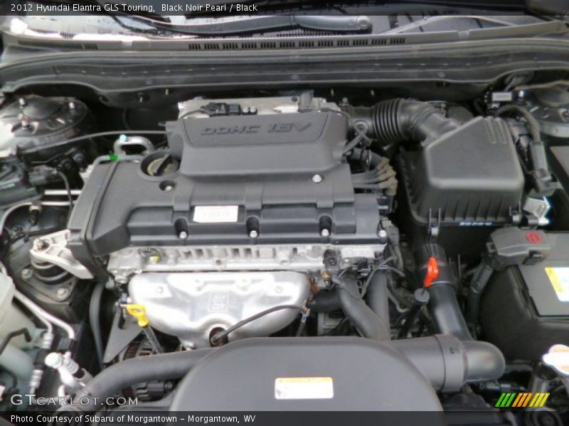 Black Noir Pearl / Black 2012 Hyundai Elantra GLS Touring