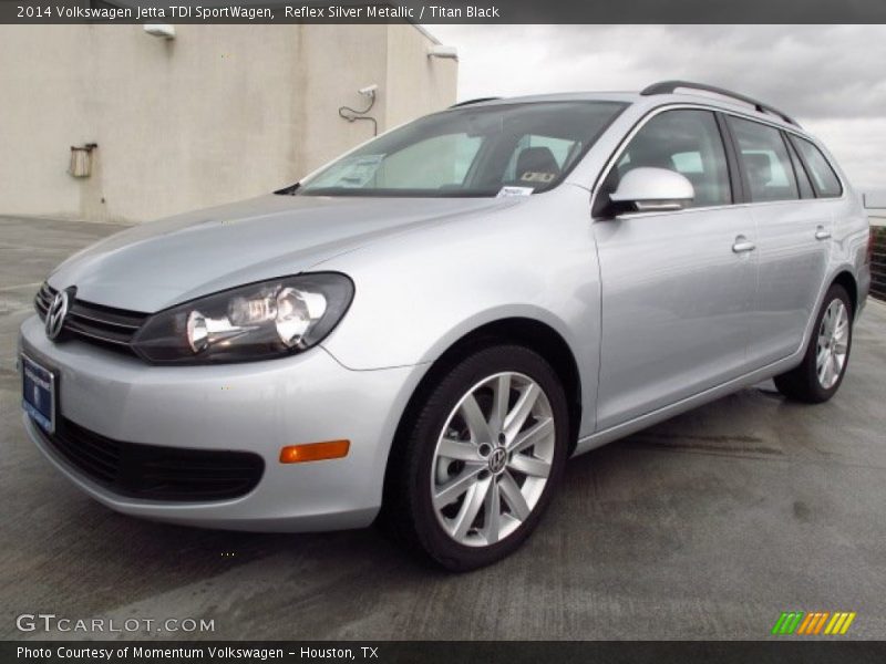 Reflex Silver Metallic / Titan Black 2014 Volkswagen Jetta TDI SportWagen