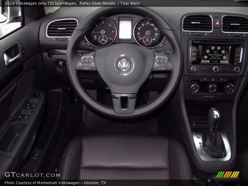 Reflex Silver Metallic / Titan Black 2014 Volkswagen Jetta TDI SportWagen